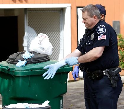 police rubber gloves