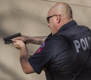A firearm typically creates 134 decibels. (Photo/PoliceOne)