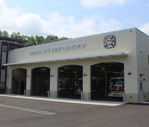 Newburgh firefighters displaced from their asbestos-riddled firehouse will get a temporary home at the Good-Will Fire District's. new station under a new proposal (Photo/GWFD)