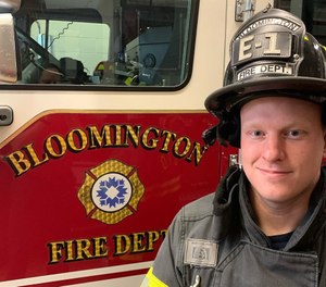 Indiana Firefighter Gregory Bare was off duty when he rescued two next door neighbors from a house fire. (Photo/City of Bloomington, IN - Fire Department Facebook)