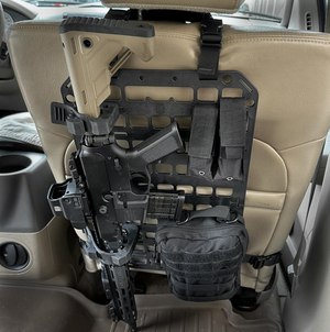 The Rubber Clamps offer superior security by firmly holding the firearm in position, even when traveling over rough terrain.
