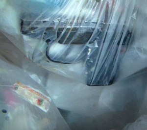 This photo shows the handgun found inside a garbage bin at Cook County Jail in August 2017. (Photo/Cook County sheriff's office)