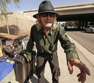Rex Schellenberg has filed a lawsuit against the city of Los Angeles, alleging police officers used Facebook to share information about him and other homeless individuals. (Photo/TNS)
