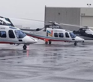 North Memorial Health says no patients were on board when the helicopter crashed. (Courtesy North Memorial Health Air Care Facebook/Billie Sell)