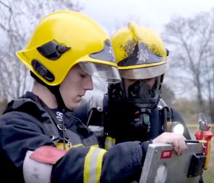 fire fighting helmet cam