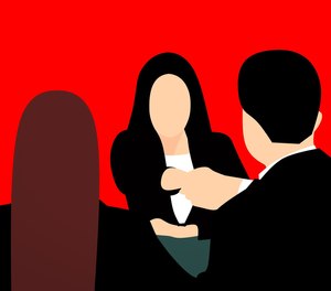 If there is more than one interviewer, move your gaze to each as you introduce yourself.