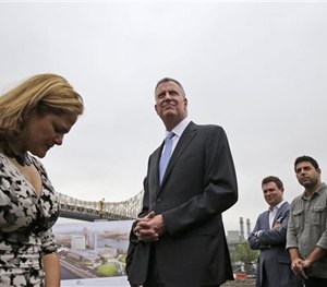 New York City Mayor Bill de Blasio.