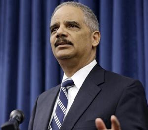 U. S. Attorney General Eric Holder speaks during a news-conference before a roundtable meeting Thursday, Dec. 4, 2014, in Cleveland.