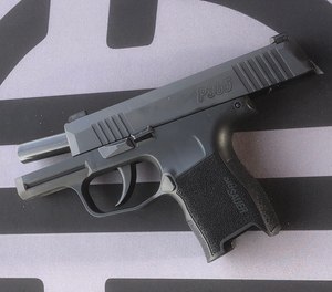 The carefully sculpted grip, trigger guard undercut, and effective beavertail of the Sig P365 make it behave exceptionally well in recoil.