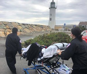 Brewster Ambulance Service EMTs Brian Costa and Era Koroveshi drove the ambulance for over an hour to fulfill a hospice patient's wish to see a lighthouse before she died.