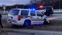 Ala. inmate steals, crashes patrol cruiser; sheriff vows tighter security
