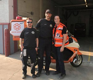Gavy Friedson was speaking to the Jackson Hole ambulance department when the team received a call about a 10-year-old boy who suffered spontaneous seizures on a plane flying over the area.