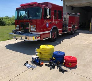 Fire officials say the home was nearly 1500 feet off the roadway and away from fire hydrants. (Photo/Jefferson Township Fire Department, Dayton Ohio)