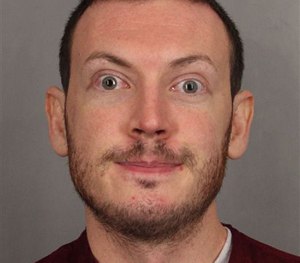 This file photo released on Sept. 20, 2012 by the Arapahoe County Sheriff's Office shows James Holmes shortly after his arrest.