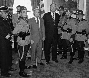Jim Kauffman (third from left) during his tenure as the Massachusetts state fire marshal.