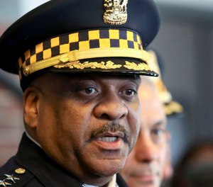 Chicago Police Superintendent Eddie Johnson requested an investigation into a Thursday incident where he was found lying down in his car by police. (Photo/AP)