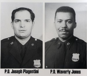 Pictured is NYPD Officers Waverly Jones and Joseph Piagentini. (Photo/NYPD)
