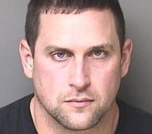 Joshua Lee Hunsucker was charged with first-degree murder in the death of his wife Stacy Robinson Hunsucker. The paramedic allegedly used Visine eye drops to poison her. (Photo/Gaston County Sheriff's Office)