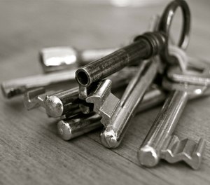 An inmate hands you your lost keys. What do you do next?