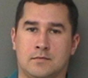 Former Texas State Trooper Brian Encinia on Jan. 7, 2016, after his arrest on a perjury charge in Waller County, Texas. (Waller County Sheriffs Office)