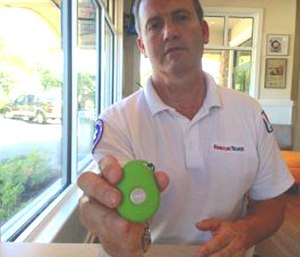 Scott Lepper and the RescueTouch device.