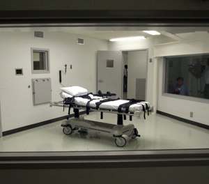 Alabama's lethal injection chamber at Holman Correctional Facility in Atmore, Ala., is pictured in this Oct. 7, 2002 file photo.
