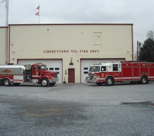 Powers’ body was escorted in a small procession down Interstate 70 to the Office of the Chief Medical Examiner in Baltimore for an autopsy, Owens said. (Photo/ Libertytown Volunteer Fire Department)