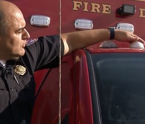 Leon Valley equipped 17 emergency vehicles with the GTT Opticom Emergency Preemption Light Control system, which clears the way for first responders by turning any traffic light green. (Photo/KSAT)