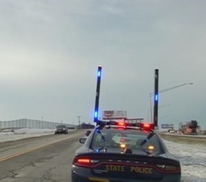 New light bars installed on New York State Police vehicles are designed to increase visibility.