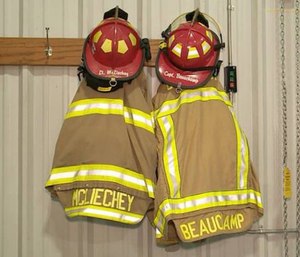 Comstock Township Fire and Rescue Lt. Doug McLiechey donated his liver to his colleague, Capt. Dale Beauchamp. (Photo/CTFR)