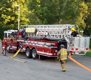 This photo shows a Meadville Central fire truck during a training exercise with the West Mead #1 Volunteer Fire Company. Two of the Meadville Central Fire Department's fire trucks are in need of costly replacements, posing budget challenges for officials.