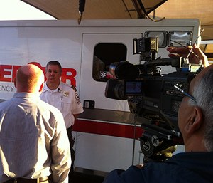 MedStar Field Supervisor Marshall Sharp interviewed about heat-related calls.
