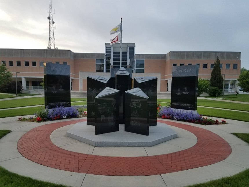 Police memorial in Hammond, Ind.