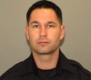 Officer Jeffrey Creighton moved two people he initially pulled over out of harm’s way right before he was struck. (Photo/Memphis PD)