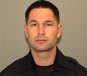 Officer Jeffrey Creighton moved two people he initially pulled over out of harm’s way right before he was struck.