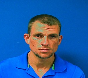 This undated photo released by the Sampson County Sheriff's Office shows Matthew Denton Pope. (Sampson County Sheriff's Office via AP)