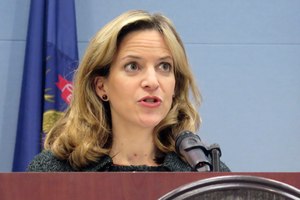 Michigan Secretary of State Jocelyn Benson said Tuesday, May, 19, 2020, that absentee ballot applications will be mailed to all 7.7 million registered voters for the August primary and November general election. Benson said the step — announced as the state continues to confront the coronavirus pandemic — ensures no one