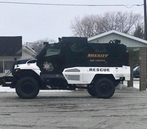 The Bay County Sheriff's Office's MRAP.