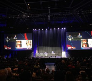 David A. Miramontes, MD, FACEP, FAEMS, NREMT, was Racht’s first guest, and told his story of what happens when the provider becomes the patient. (Photo/Kerri Hatt)