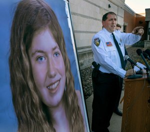 Barron County Sheriff Chris Fitzgerald speaks during a press conference about 13-year-old Jayme Closs who has been missing since her parents were found dead in their home Wednesday Oct. 17, 2018 in Barron, Wis.