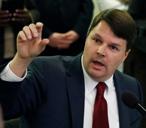 liff Johnson, director of the MacArthur Justice Center, speaks to lawmakers about current corrections issues at a joint hearing of the House Corrections and Judiciary B Committees, Thursday, Feb. 13. (Photo/AP)