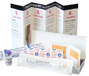 Mohawk Ambulance uses a syringe-based epinephrine injection to treat anaphylaxis.
