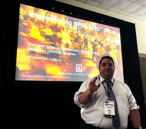 John M. Montes, NREMT, an emergency services specialist with the National Fire Protection Association (NFPA), kicked off the 2019 EMS World Expo in New Orleans with an early morning session titled “Active Shooter Hostile Event Response (ASHER) Programs: Unified Command and the Role of EMS.