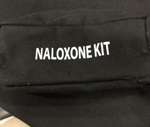 A naloxone kit featured at the Arrowhead EMS Conference.