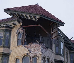 A large earthquake rolled through California's northern Bay Area early Sunday, damaging buildings, igniting fires, and sending residents running out of their homes in the darkness.