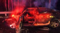 Bystander pulls N.C. cop from fiery wreck; officer airlifted