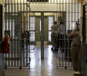 This Friday, May 26, 2017 shows a unit inside Franklin Correctional Center in Bunn, N.C. (AP Photo/Gerry Broome)
