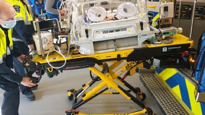 Neonatal stretcher system sets a standard for critical care transport of neonates