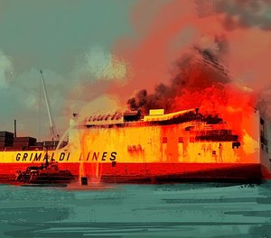 The Grande Costa d Avorio was an ocean-going freight train that each month exported thousands of aging and sometimes inoperable cars from the U.S. to West Africa a lucrative but sometimes dangerous cargo that presented an elevated risk of fire, the NTSB warned.