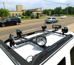 A speed-enforcement vehicle could replace traditional hand-held speed cameras.